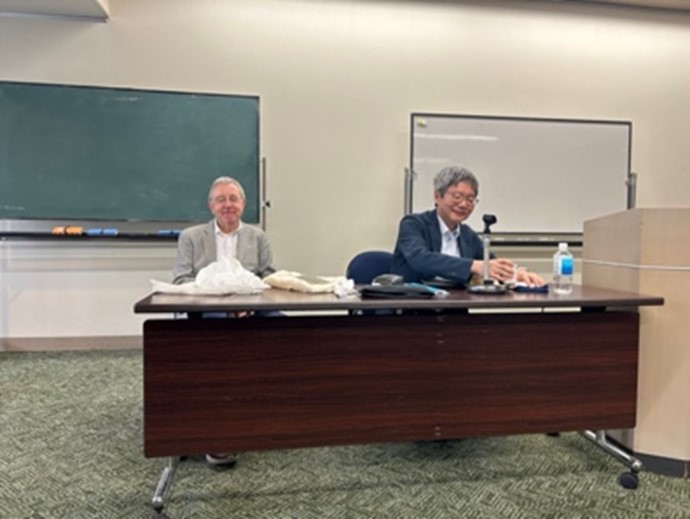 アラン先生と松永先生、2023年5月18日学習院大学にて