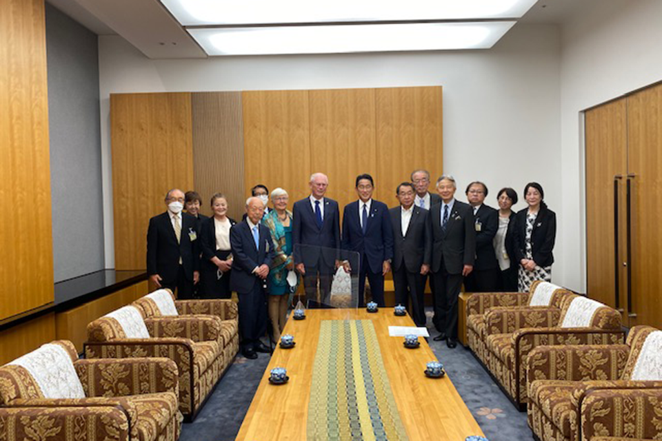 ⑱7.19首相官邸にて（岸田総理表敬訪問）